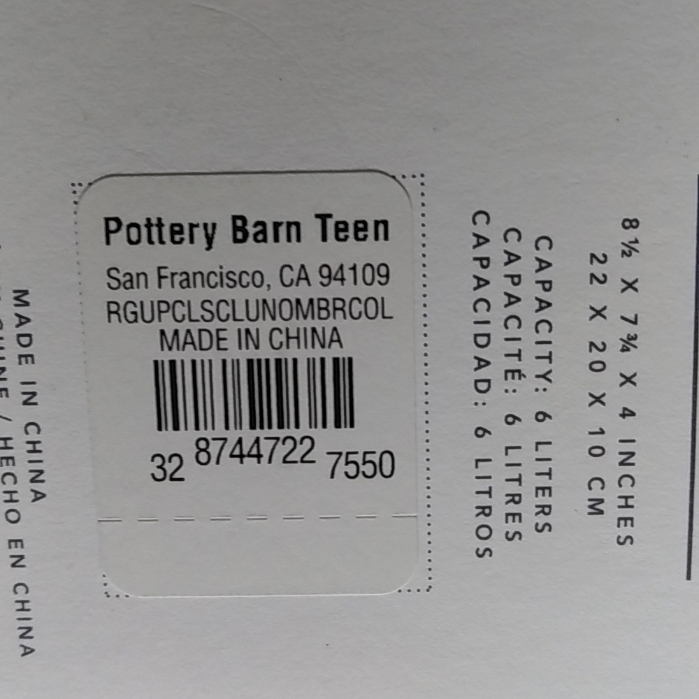 Pottery Barn Teen Recycled Gear Up Collection Classic Lunch Bag - Picture 3 of 5